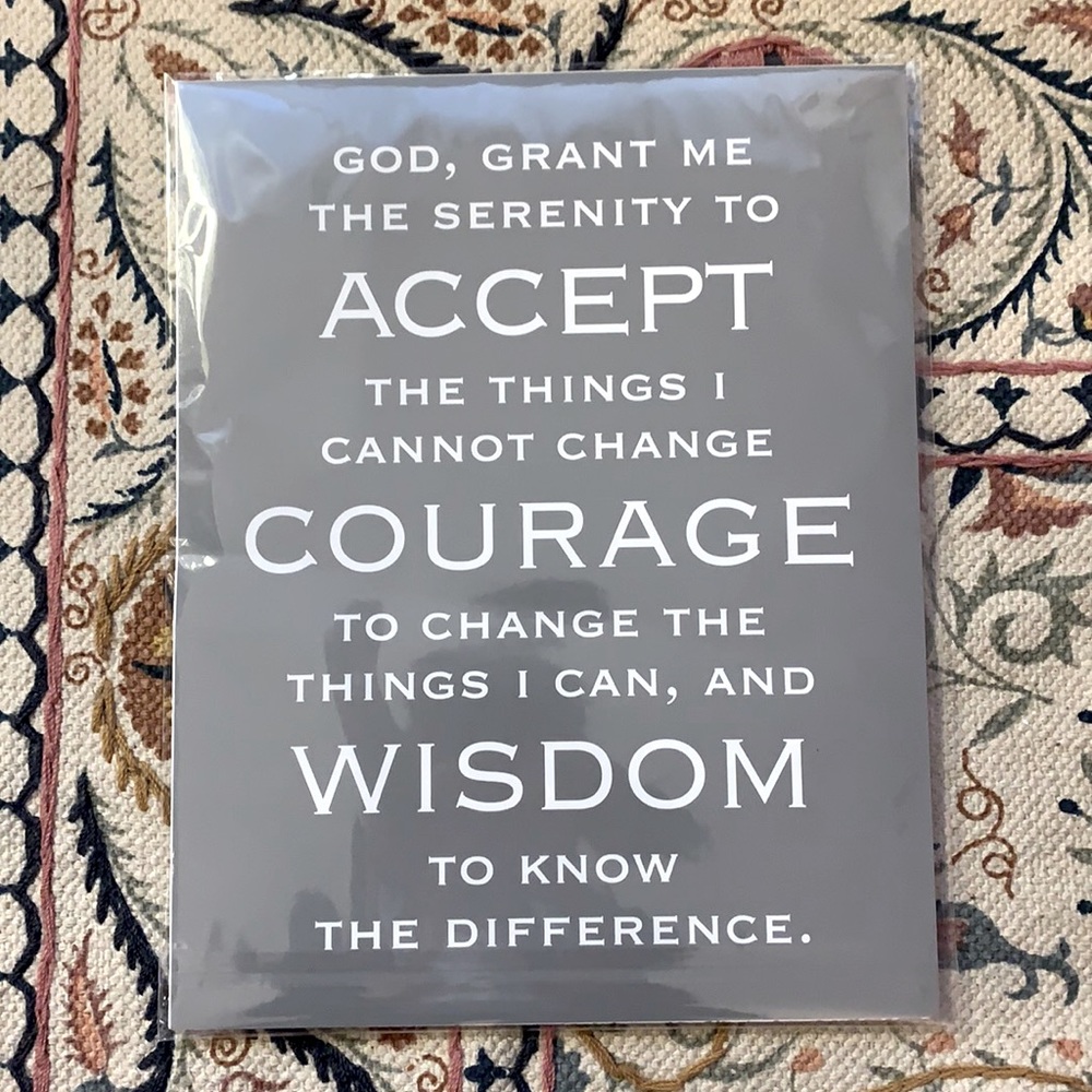 Serenity Prayer Mounted Poster